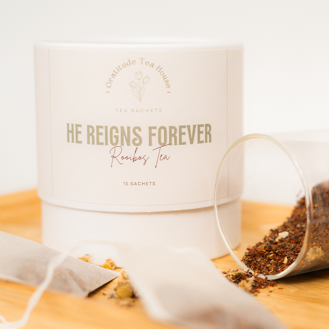 He Reigns Forever – Rooibos Herbal Blend (Tea Sachets)